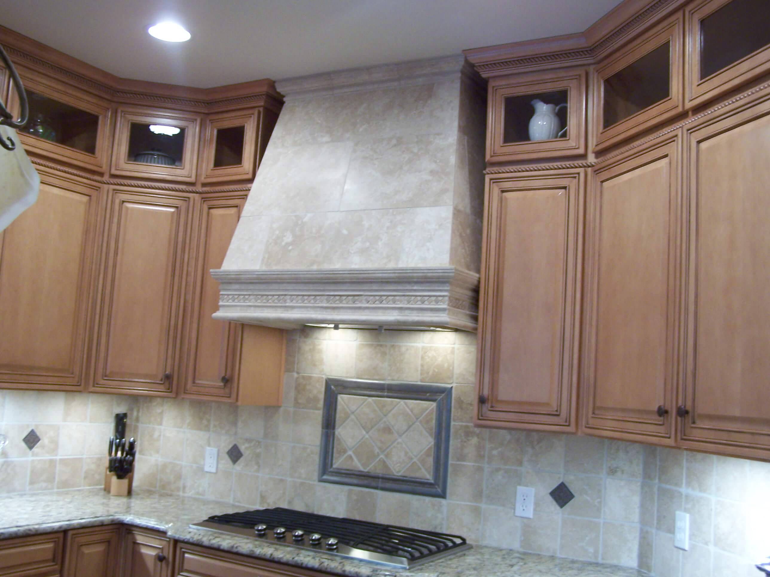 Marble kitchen vent hood